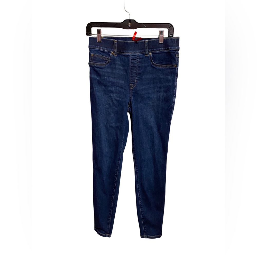 Spanx Skinny Jeans High Rise Stretch Blue Denim Size Medium